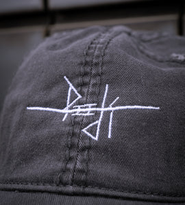 Rouge Distressed Dad Hat - Scratch
